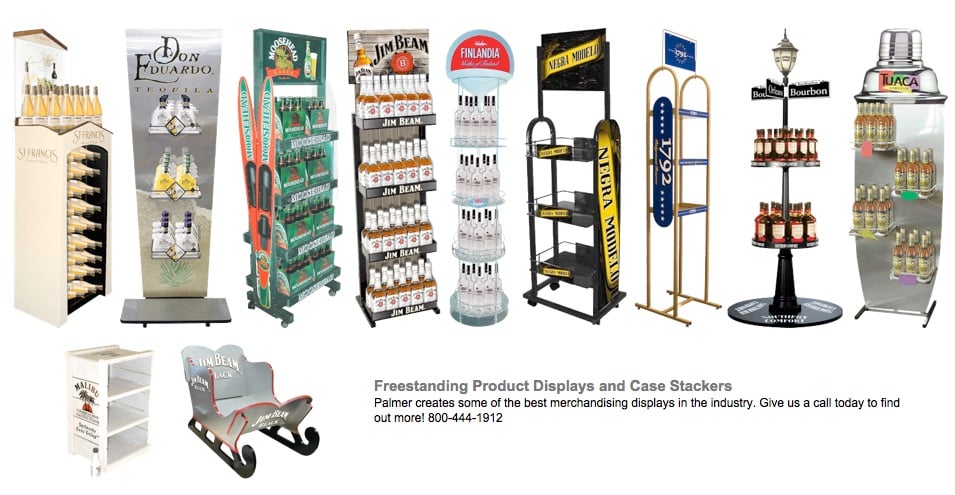 014 Freestanding Floor Displays Racks and Product Stackers