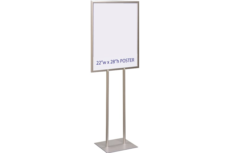 Metal Lolipop Freestanding Poster Card Holder 22x28 740x492