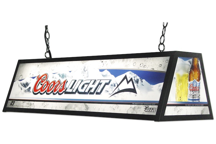 coors light pool table lights
