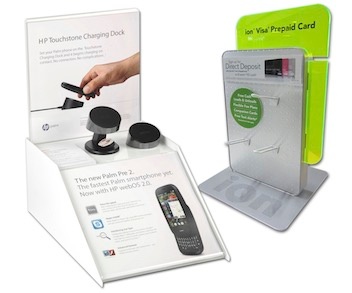 HP Palm Ion Prepaid Card Countertop Displays