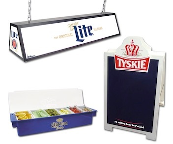 Restaurant Displays Pool Table Light Condiment Caddie Sidewalk Board