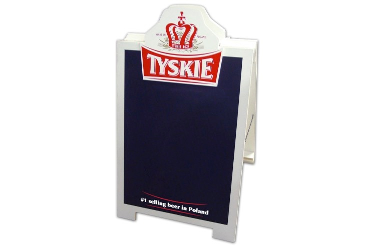 Tyskie AFrame Sidewalk Chalk Board 740x492