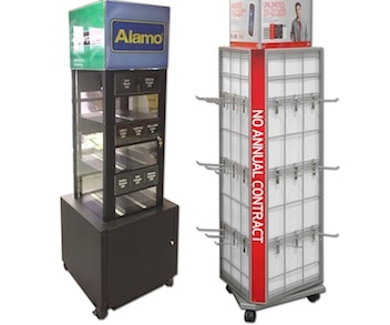 Verizon 3 Sided Metal Wire Merchandising Display