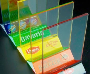 Restaurant and bar printed acrylic table tent card holder