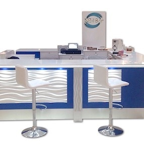 Nail Bar Walk Up Manicure Salon High End Mall Kiosk