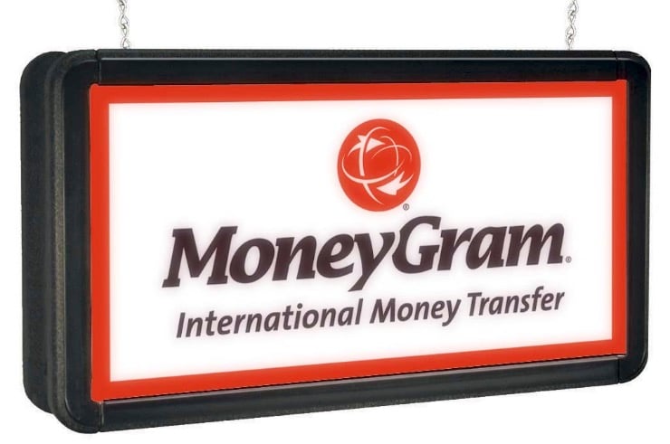 MoneyGram 12x24 Blow Molded Double Sided Illuminated Lightbox 1224DSLBX 740x492