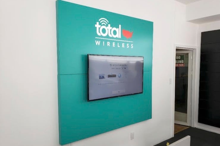 Total Wireless Wall Sign with Multimedia Display 740x492