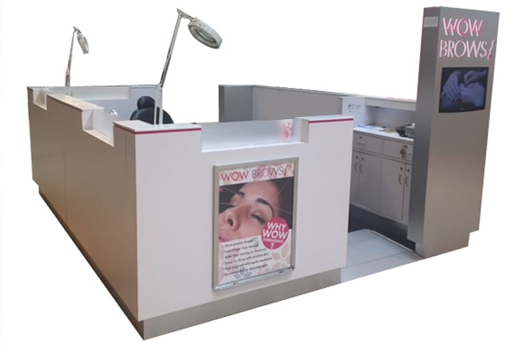 Beauty WOW Brows 740x492 Walk through Eyebrow Lash Service Mall Kiosk