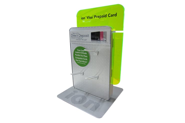 Countertop Ion 740x492 Prepaid Gift Visa Card Countertop Display