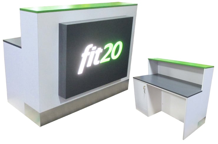 Front and Rear View of a Fit 20 Point of Sale Station FIT20_POS-1