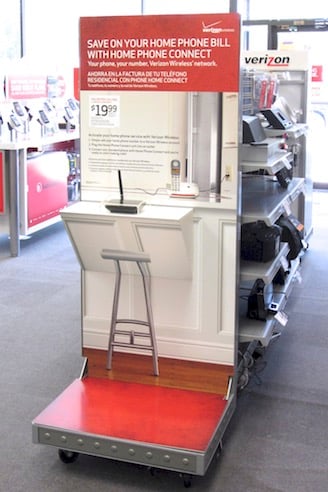 Verizon Radio Shack Home Connect Aisle End Cap Display Fixture IMG_0952 (1)