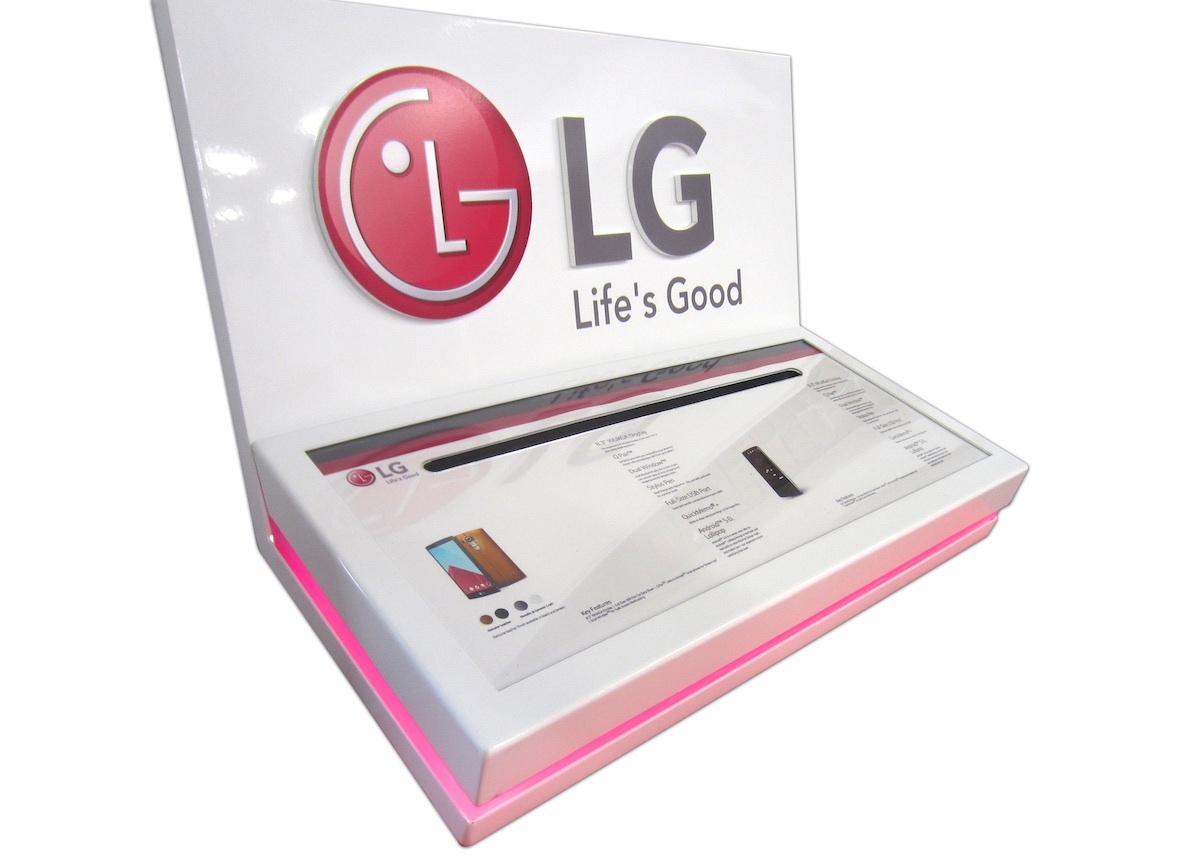 LG Phone Display Wall Shelf IMG_8933 1200x900