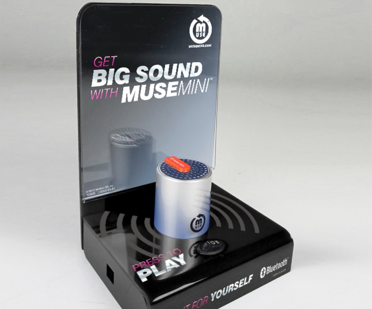 Muse Mini Live Speaker Countertop Sales Display Unit