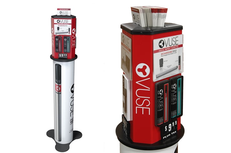 Specialty VUSE 740x492 E-cigarette Vapor Floor Display