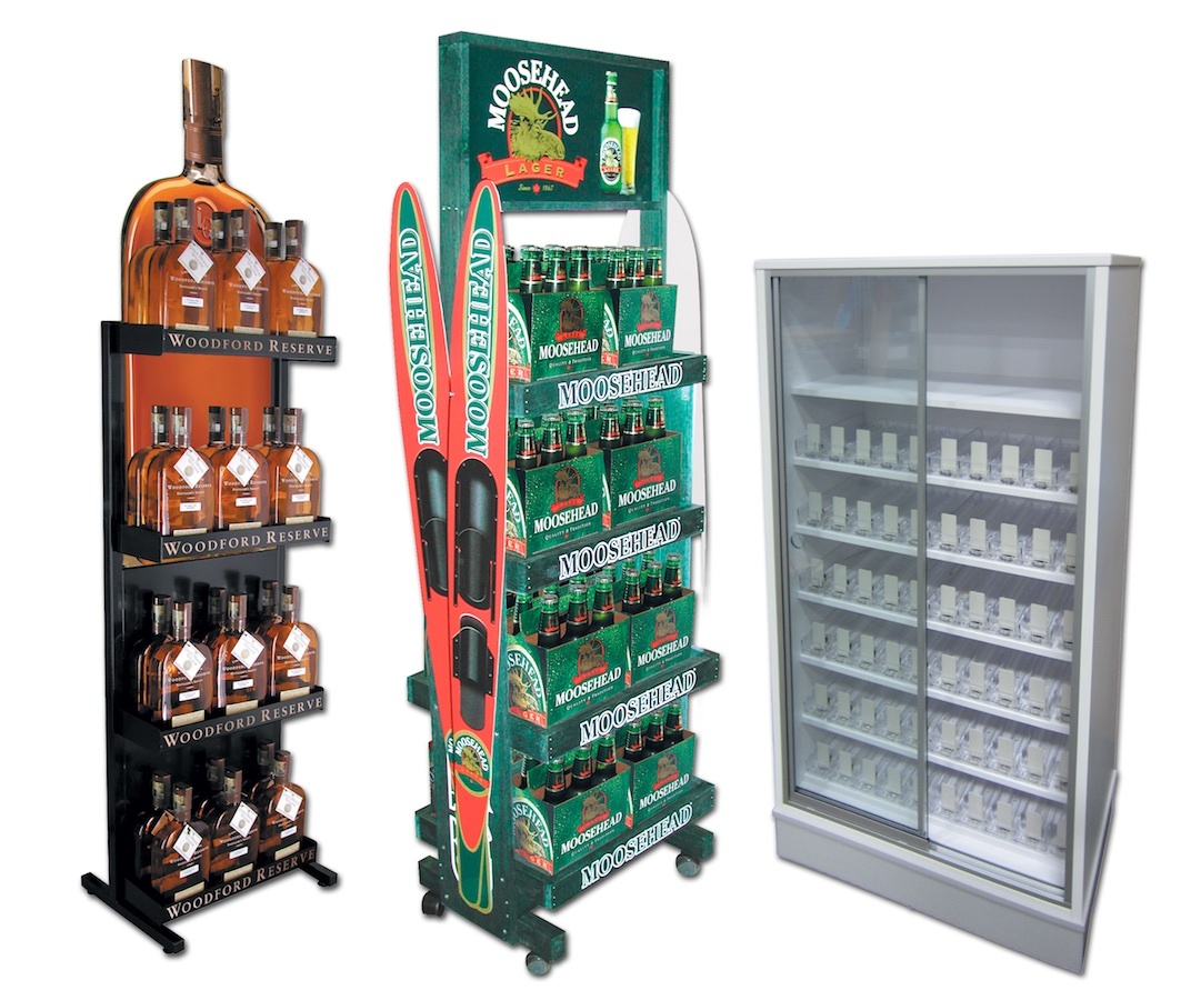 Woodford Moosehead Cigarette Floor Display Rack 1200x900